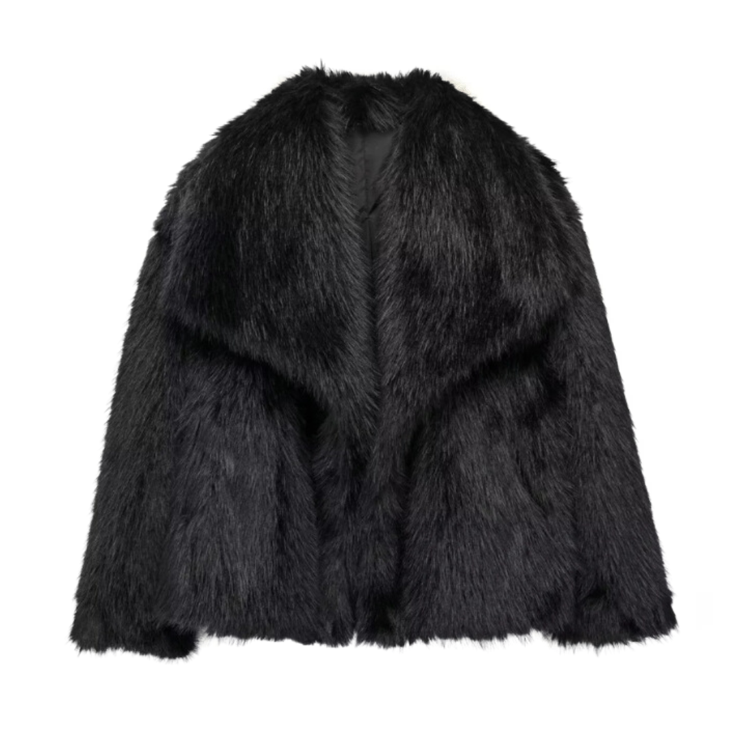 Fur - Accogliente cappotto in pelliccia sintetica